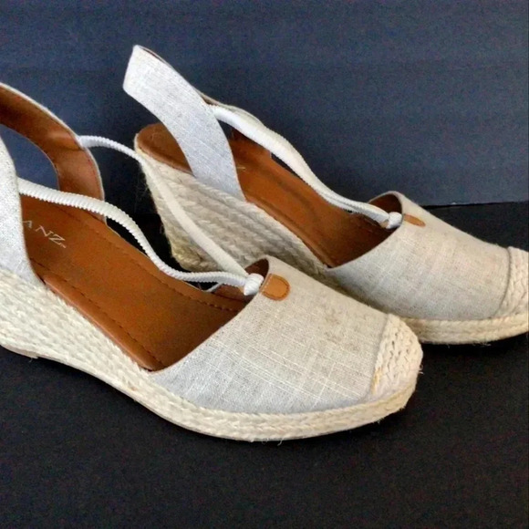 Solanz Espadrille Rebekah Wedge in Beige - Picture 5 of 5